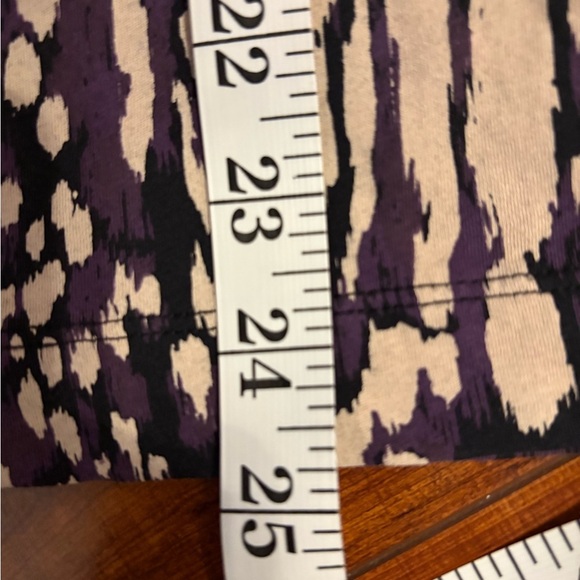 Dries Van Noten long sleeve shirt Purple cream black abstract pattern sz small - Picture 11 of 11